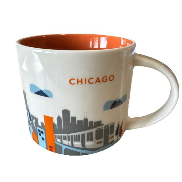 Starbucks Chicago IL "You Are Here" Collection 14oz Coffee Mug 2014 - Picture 1 of 5